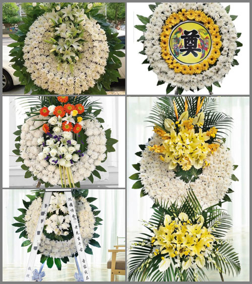广东梅州市蕉岭县长潭镇白马村花圈速递